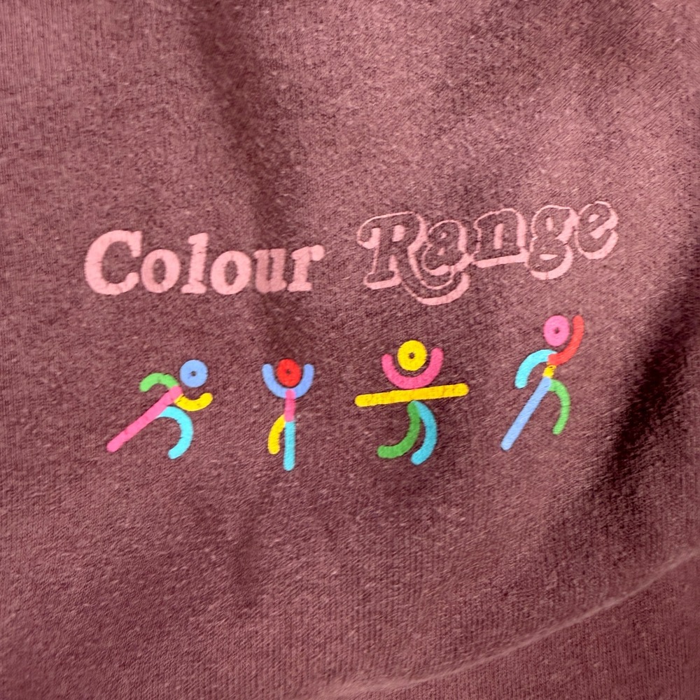 Cabincore Colour Range Womens Graphic Sweatpants Mauve Rose Joggers Size S Comfy - Picture 5 of 11
